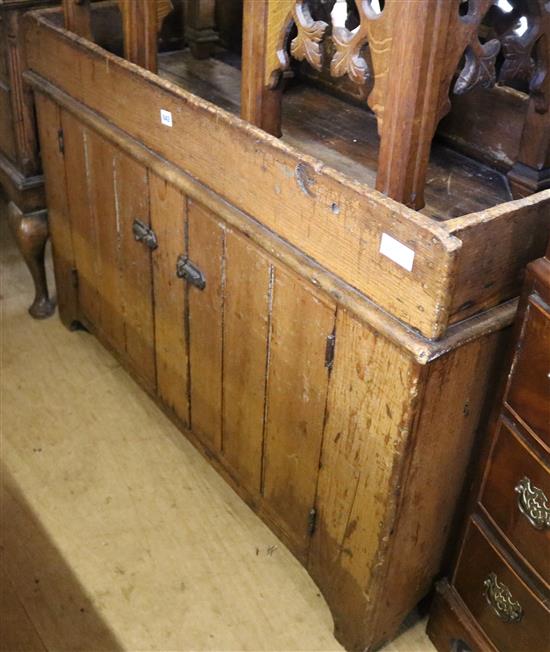 Oak game cupboard